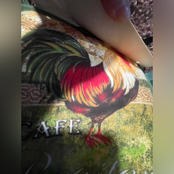 3~Pcs Kitchen Towel Sets Rooster 1~Oven Mitt & 1~Towel & 1~Potholder 100%Cotton - Picture 5 of 5